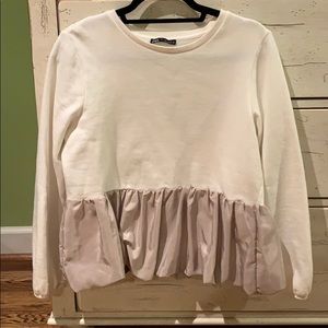zara sweatshirt top